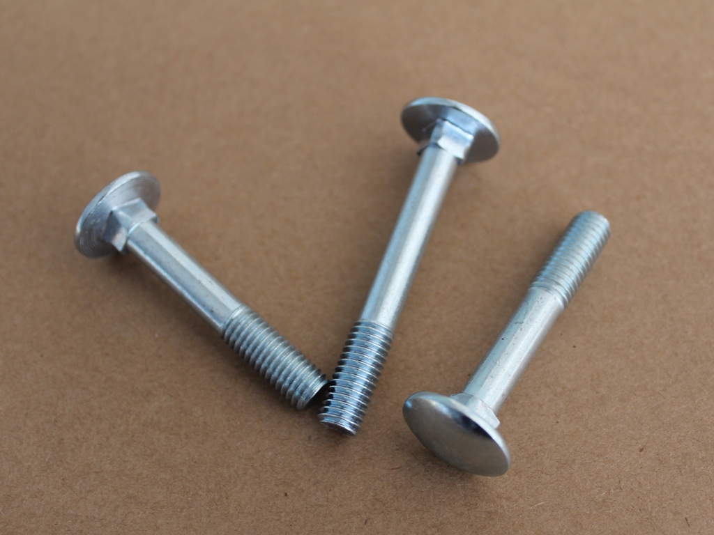 M10 M12 M16 ZINC CUP SQUARE CARRIAGE BOLT COACH SCREW WITH HEX FULL NUTS DIN 603 